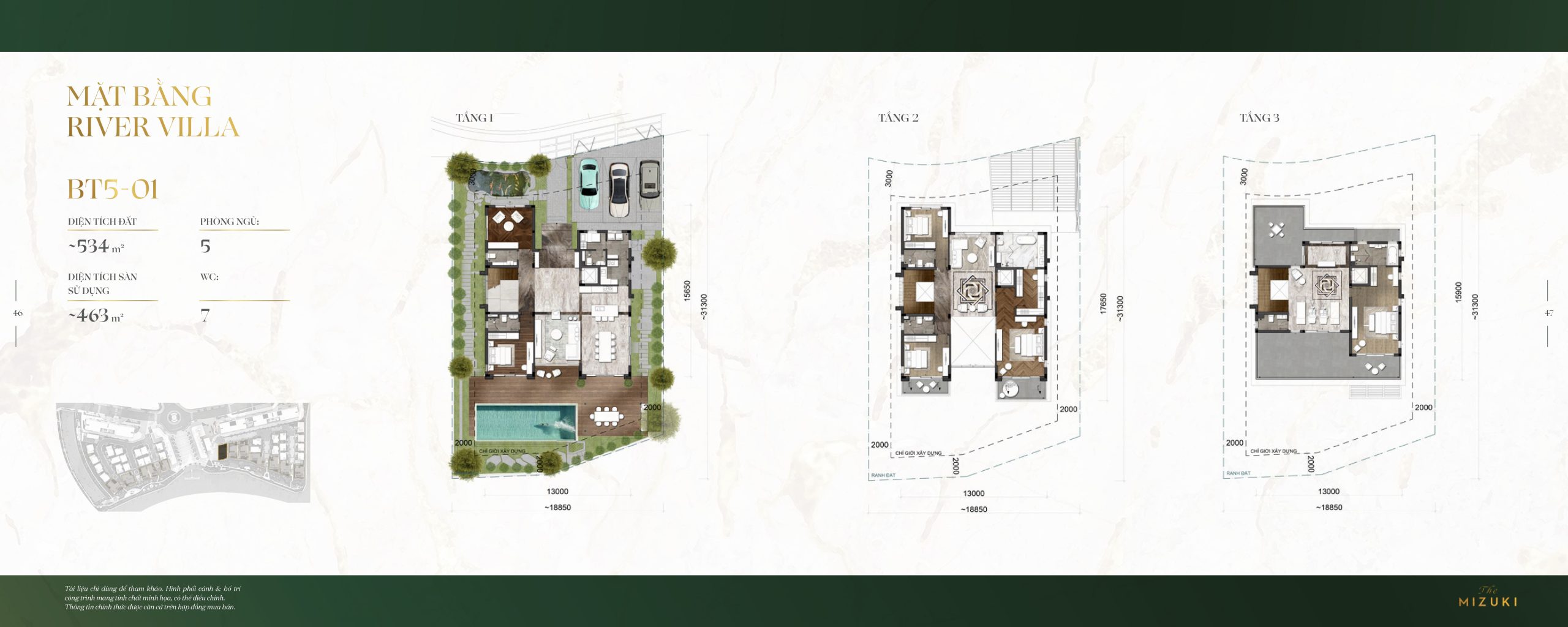 layout biệt thự mizuki park bt5-01