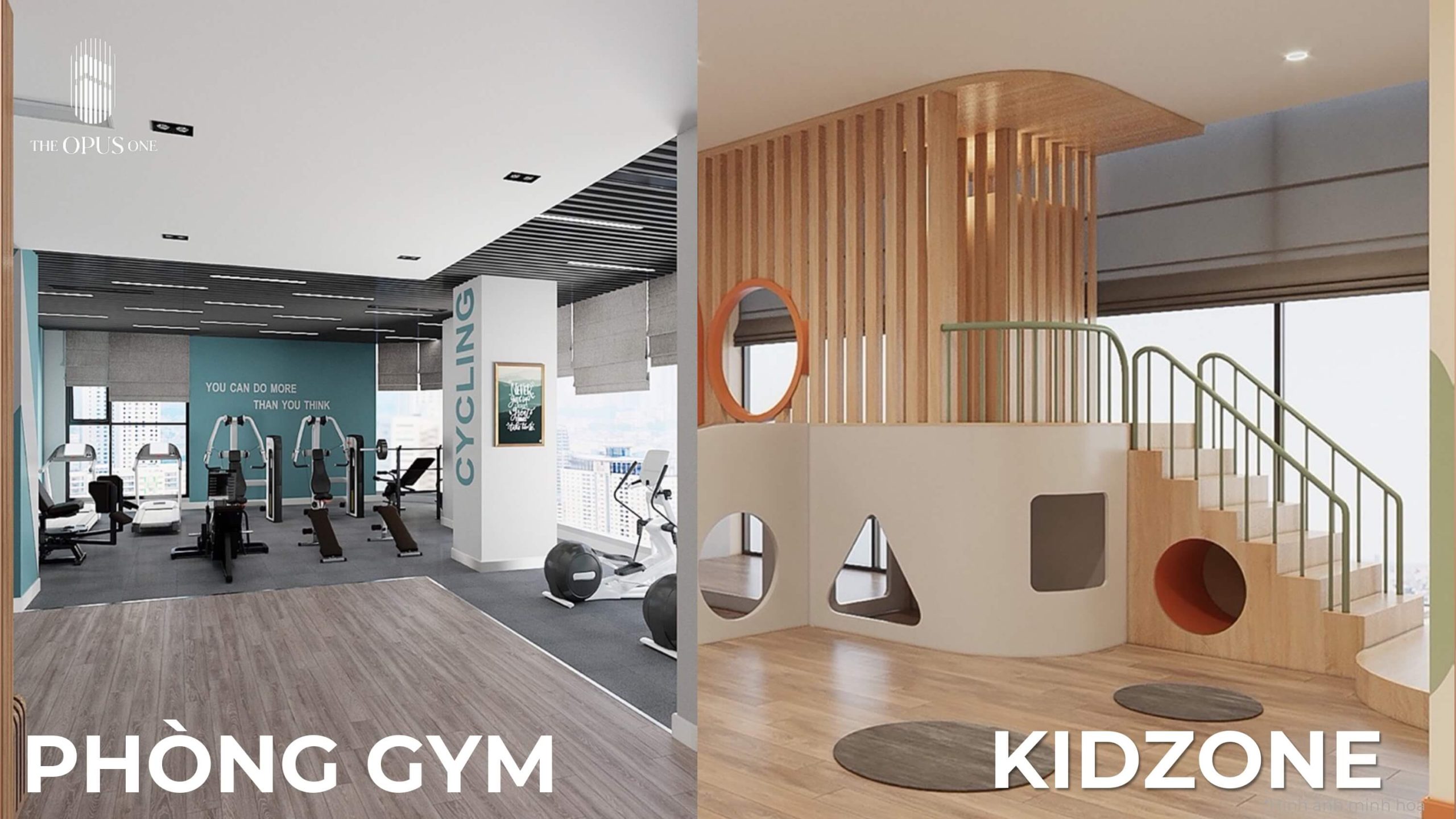 phòng gym và kidzone