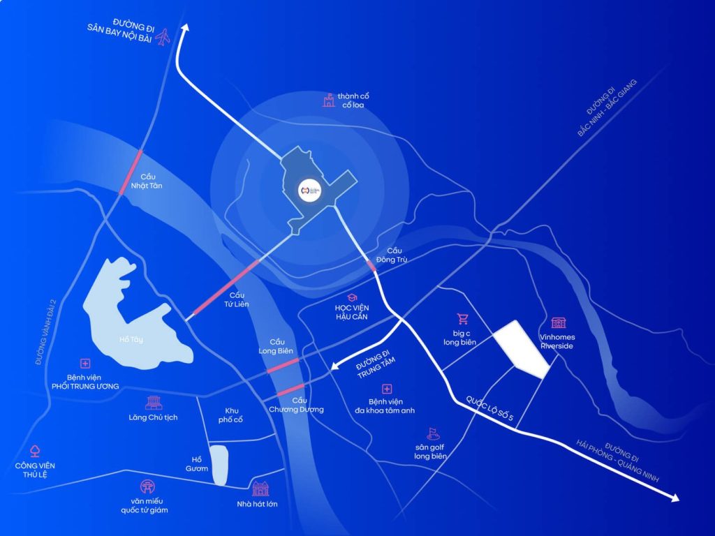 Vị trí dự án Vinhomes Global Gate Cổ Loa ở đâu?